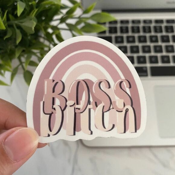 3/$20 Vinyl Glossy Sticker | Boss Babe Sticker | - Picture 1 of 3